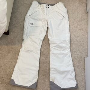 The North Face Womens White Ski Snow pants. Size M